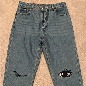 Monki kimono mom jeans